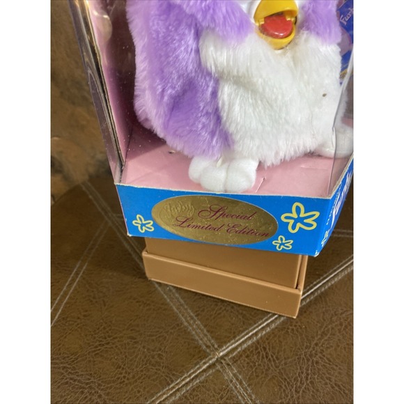 Furby Tiger Electric Special Limited Edition Pastel Purple Yellow Blue Eyes Vtg - Picture 6 of 16
